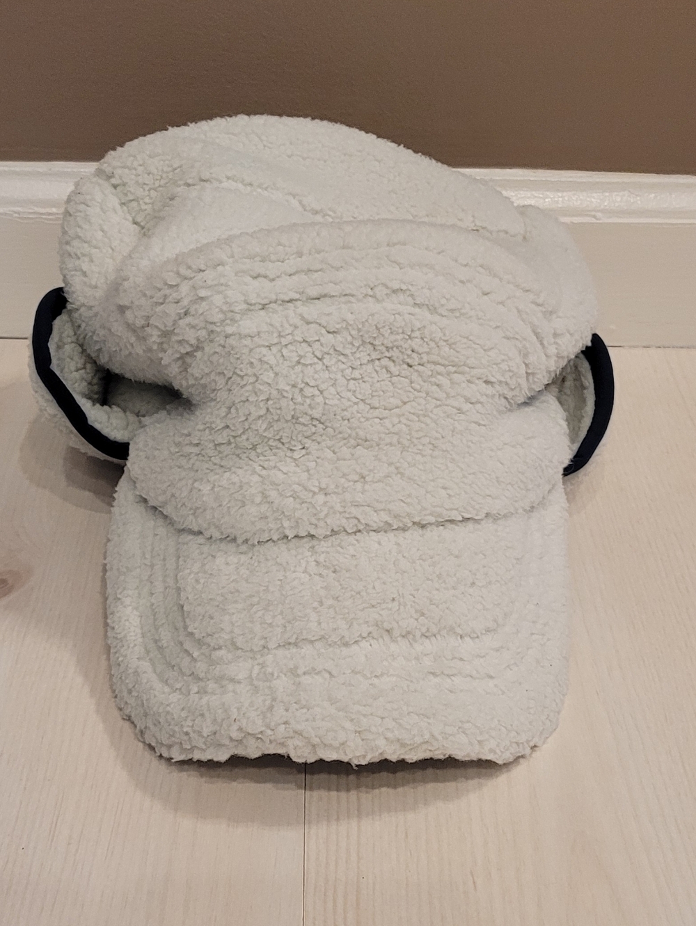 NEW FP Movement Windchill Cap Trapper Hat Free People Blue White Cream Faux Fur - Picture 11 of 11